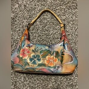 🌺Hand Painted Floral Leather Shoulder Bag🌺